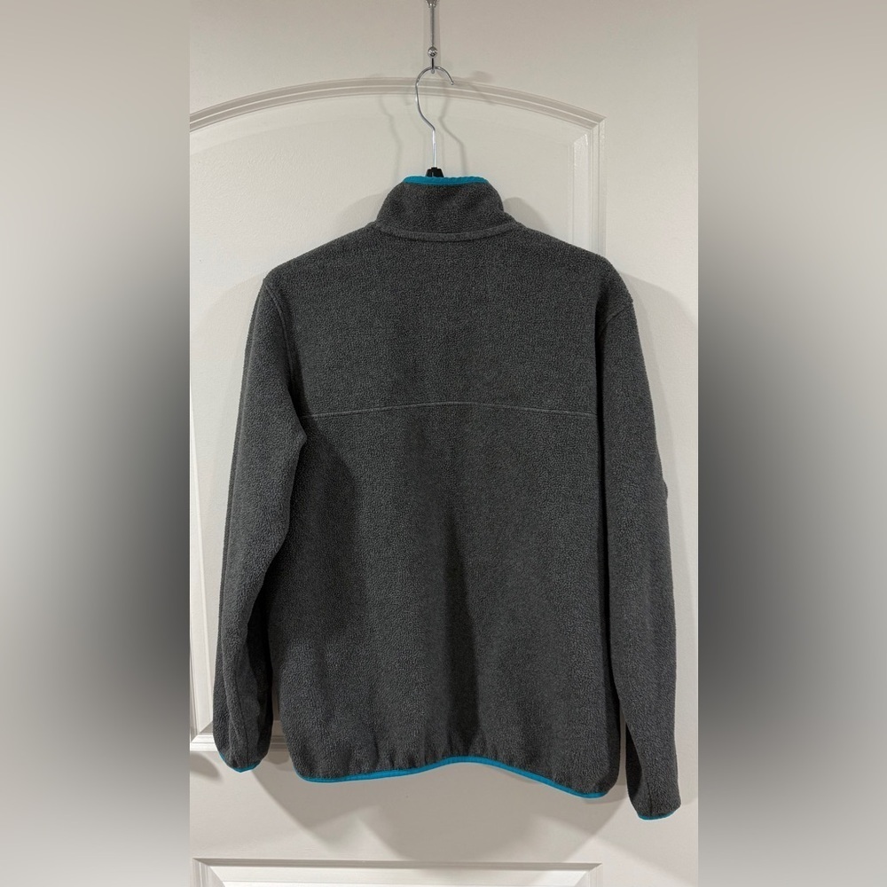 Patagonia Synchilla Snap-T Fleece Pullover Women’s XL Gray Teal Classic Logo - Picture 3 of 12